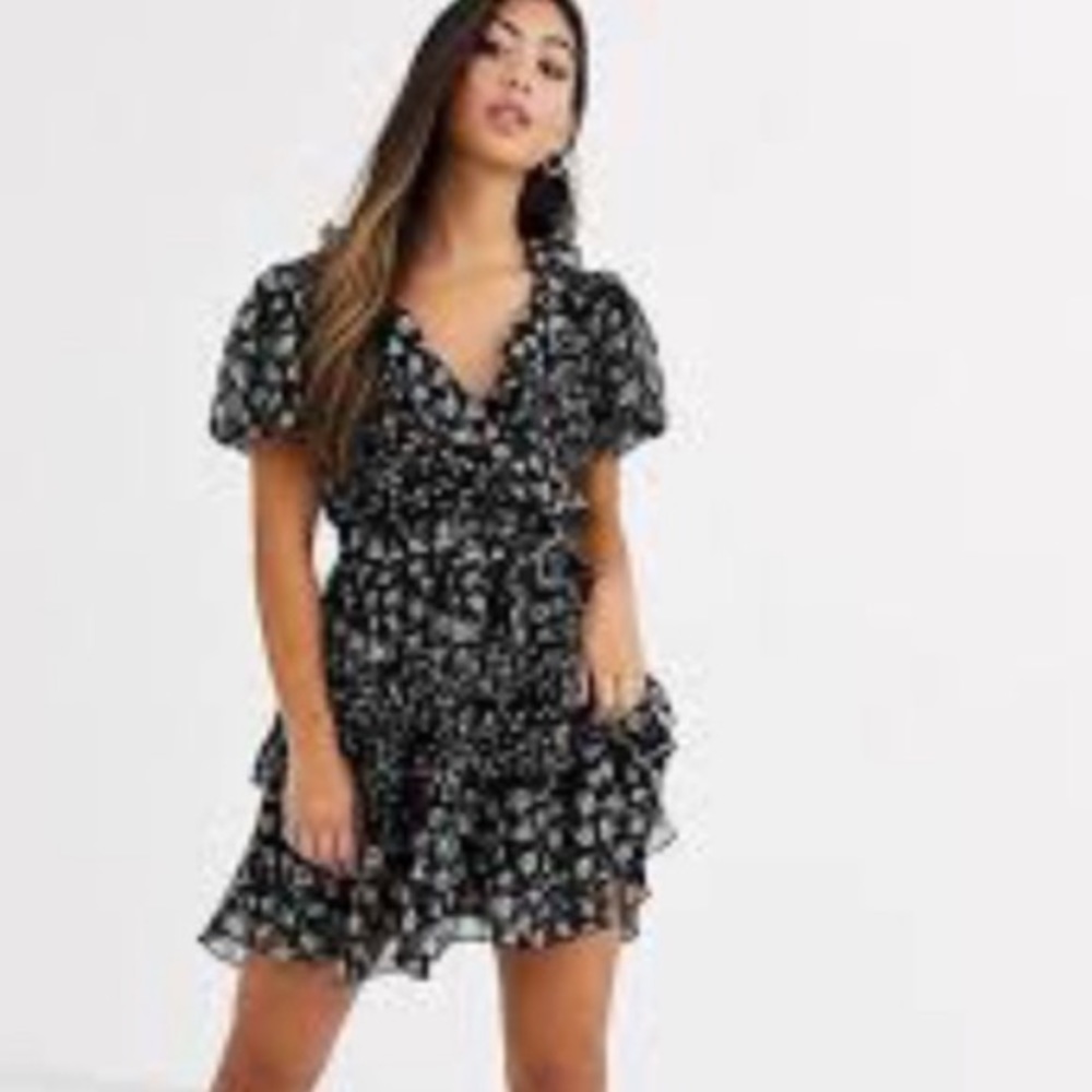 Topshop ditsy floral mini dress